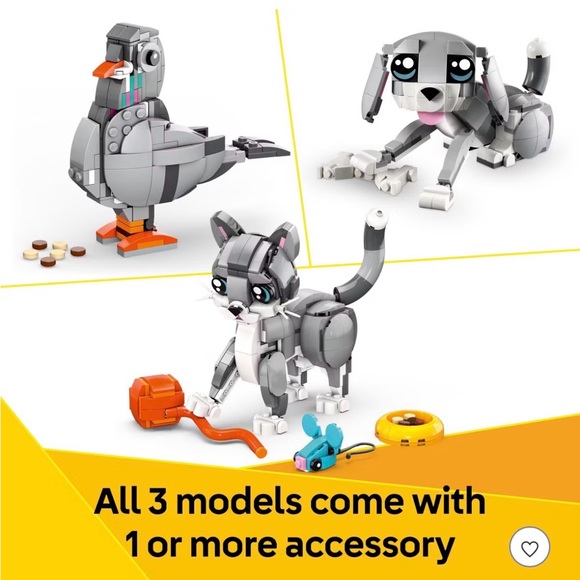 LEGO Creator Gray and White Cat Set - Picture 2 of 8